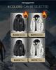 Men's Spring/Autumn Lightweight Hooded Workwear Jacket - European Size, Loose Fit, Casual Single-layer