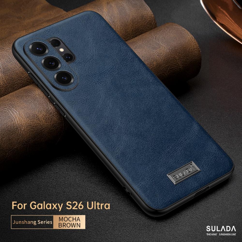 Per Samsung Galaxy S26 Ultra Custodia in Pelle PU per Telefono Per S26 S25 S24 S23 S22 Ultra Plus S25 Ultra Business Morbida Protettiva Cover Case