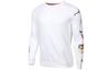 Men's Air Jordan Sweatshirts Men's White Crew Neck Moderate Regular