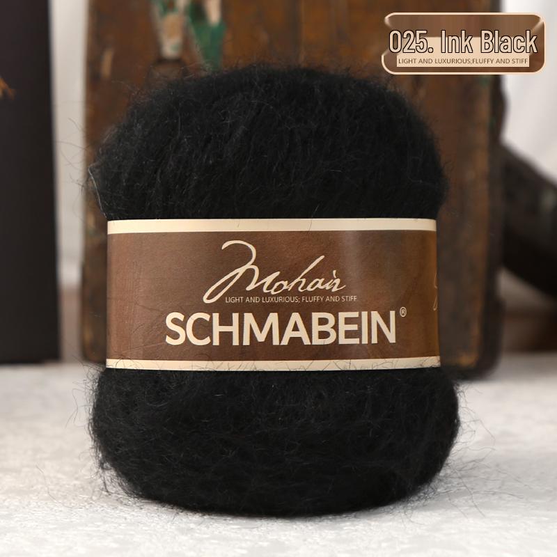 Garnset aus langhaarigem Alpaka-Mohair zum Handstricken von Puppen, Schals und Mützen