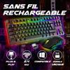 Pack Gaming - AKUMA - Sentai C03 WL - Clavier TKL AZERTY - Souris sans Fil 3200 DPI - Rétroéclairé