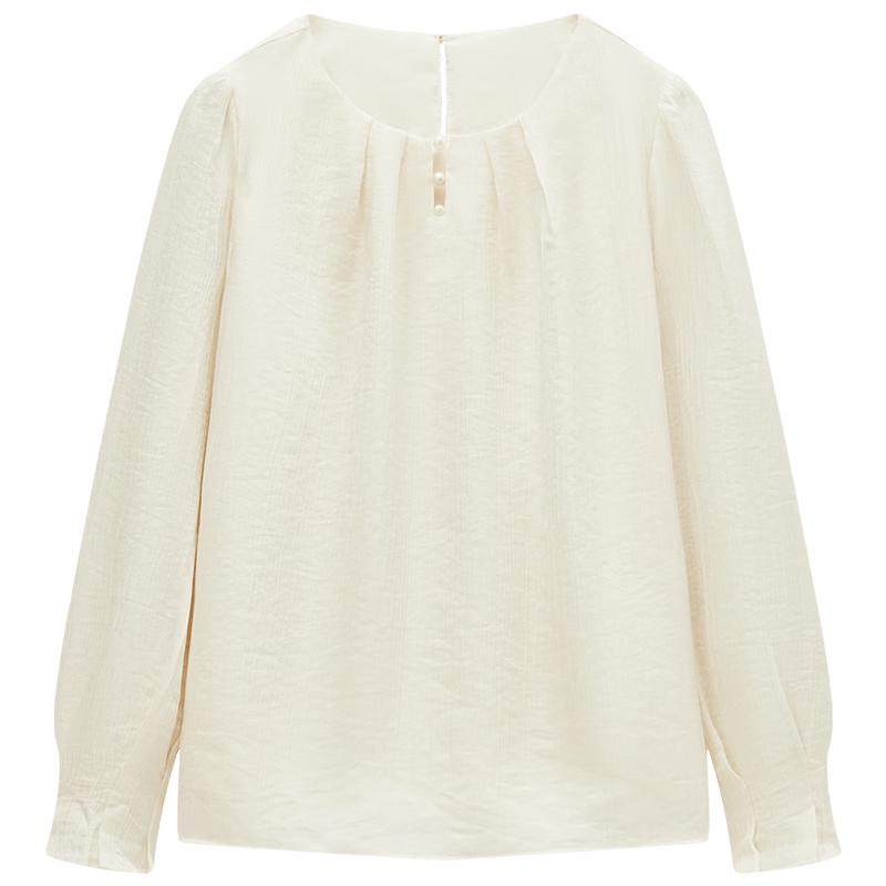 Women s French Long Sleeve Chiffon Shirt XL