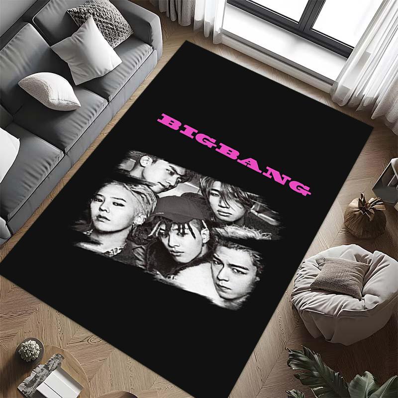 Big Bang: Icons Music Carpet Printing Floor Mats Room Dormitory Decoration Protective Pad