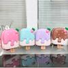Adorable Korean Style Kids Backpack Lightweight Cartoon Ice Cream Eggshell Design