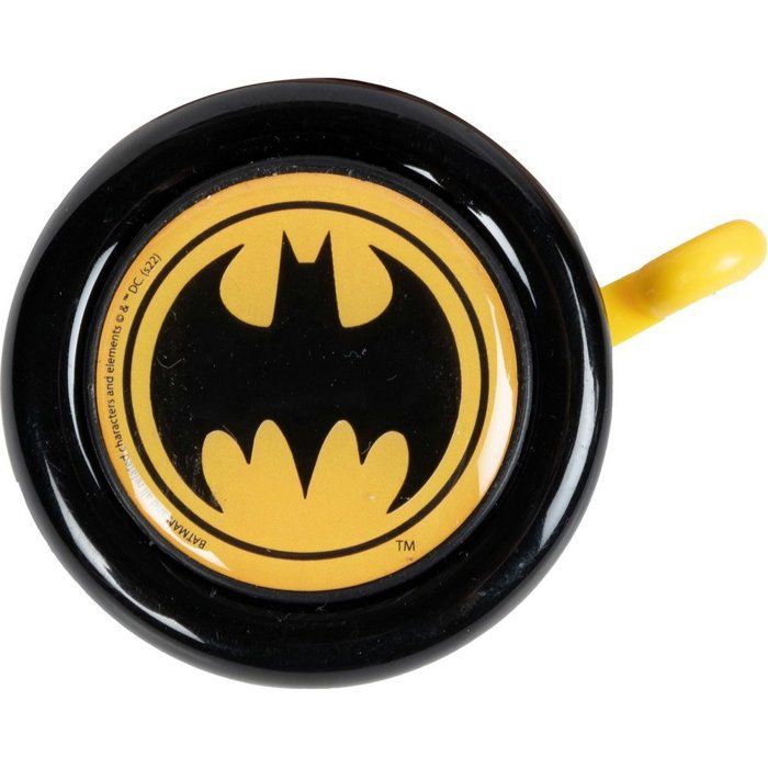 Sonnette Vélo Métal Enfant Batman Noir Jaune Superhéros Homme Chauvesouris