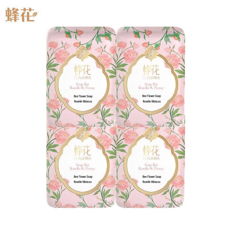 Fohow Rose Mallow Peony Scented Soap 4-Pack