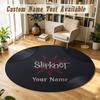 Round Rug Custom NameSlipknot Pattern Non Slip Carpet Home Floor Decor