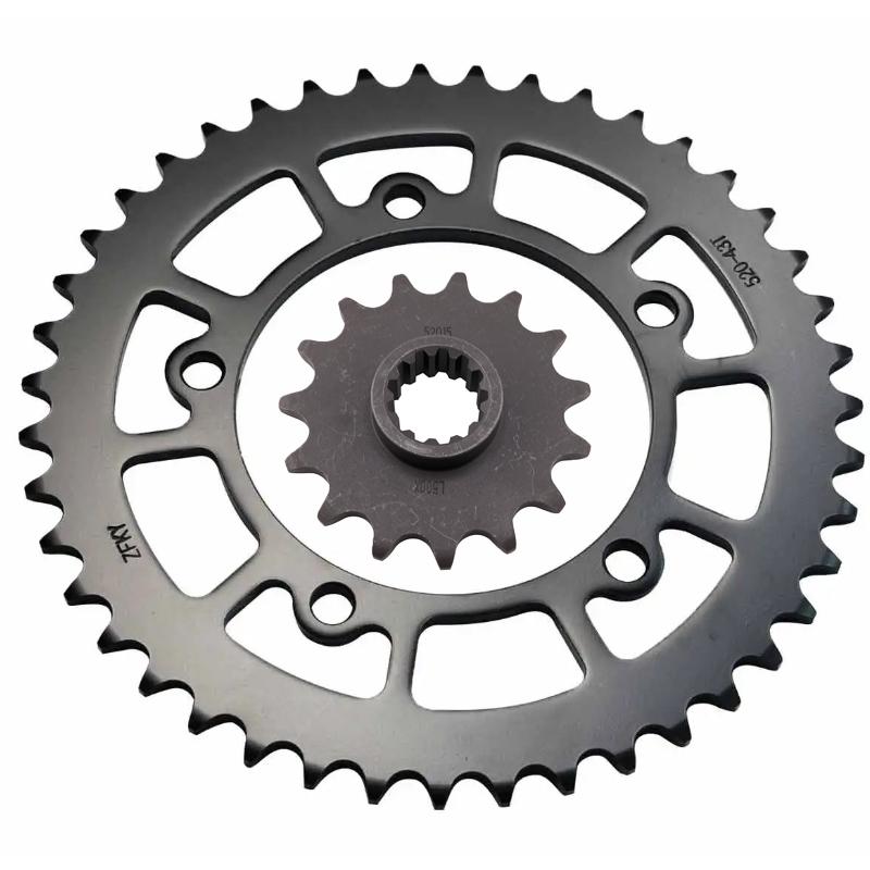 520 43T 15T Motorcycle Front Rear Sprocket For Kove 500 X 500X