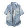 Men's Spring and Autumn Short Sleeved Shirt, Men's Casual Loose Shirt
