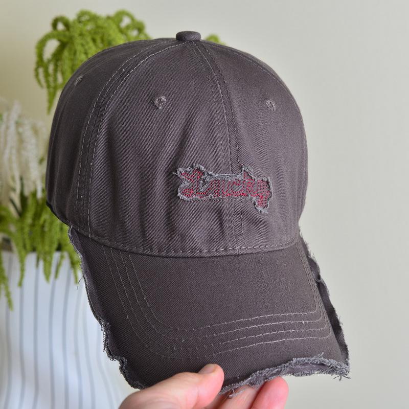 Unisex Letter Embroidery Washed Cotton Spring Summer Baseball Cap Men Women Outdoor Sports Snapback Hat Hip Hop Dad Trucker Caps