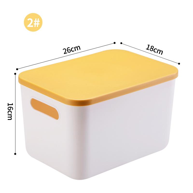 

Настольный ящик для хранения всякой всячины с крышкой, ящик для одежды, пластиковая корзина для хранения, контейнер, органайзер для косметики, мелочей