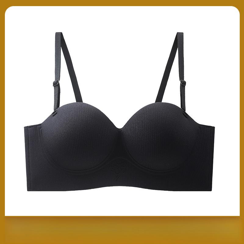 Half Cup Lingerie for Women Seamless Breathable Gathered Anti Sagging No Steel Ring Bra