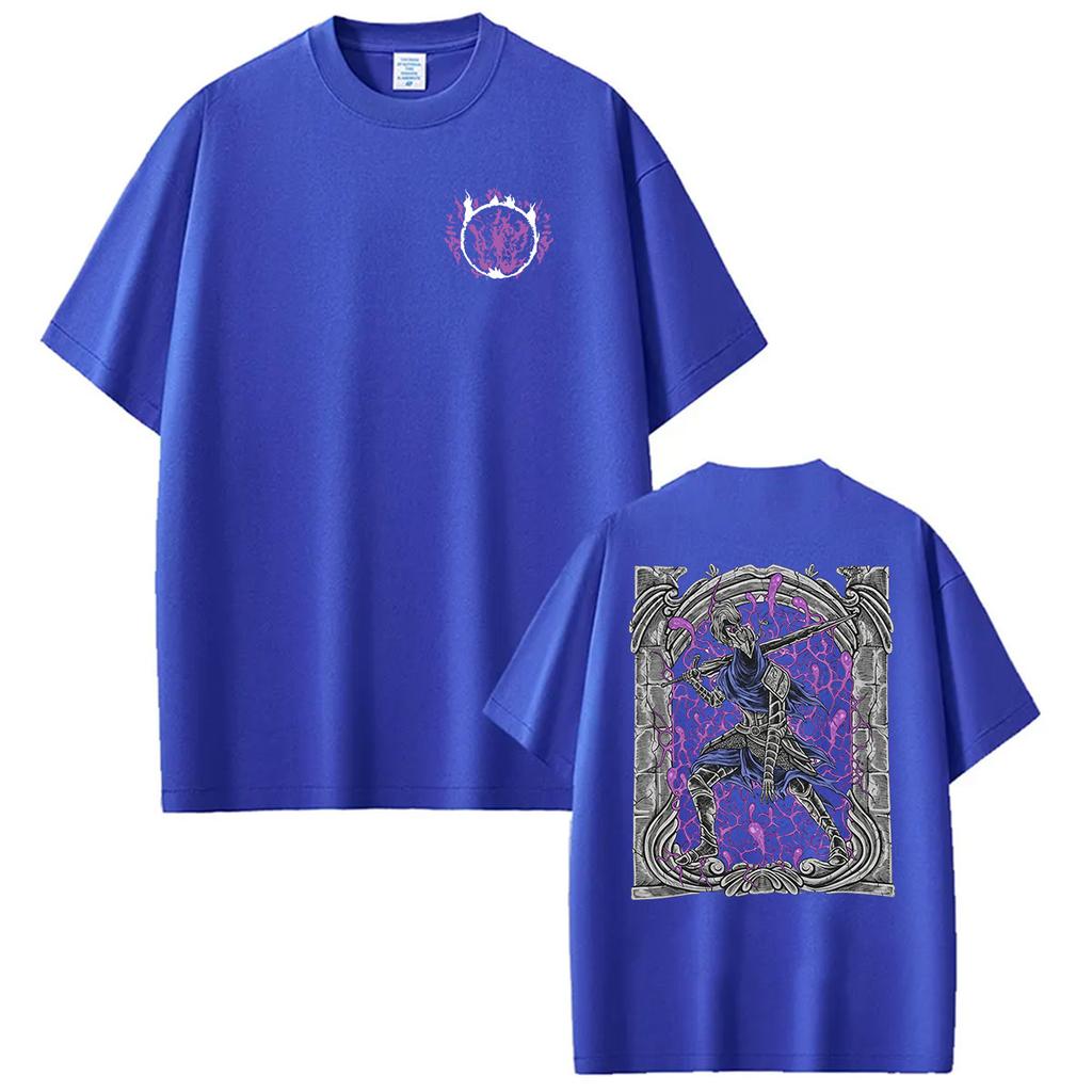 Hot Game Dark Souls Artorias of The Abyss Graphic T Shirts Mens Vintage Fashion Oversized Tshirt 100 Cotton Tshirt Streetwear