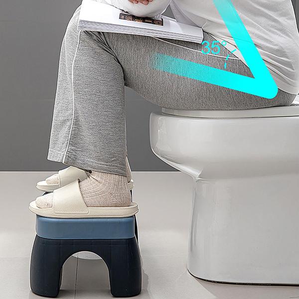 Hocktöpfchen-Fußhocker, Toilettentöpfchen-Fußhocker Verhindert das Ausrutschen Verbessert die Körperhaltung PP Hocktöpfchen-Hocker fürs Büro