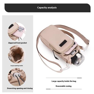 Portable Water Bottle Bag with Adjustable Shoulder Strap Thermal Vacuum Mug Cup Sleeve Insulated Protective Cover Accessories