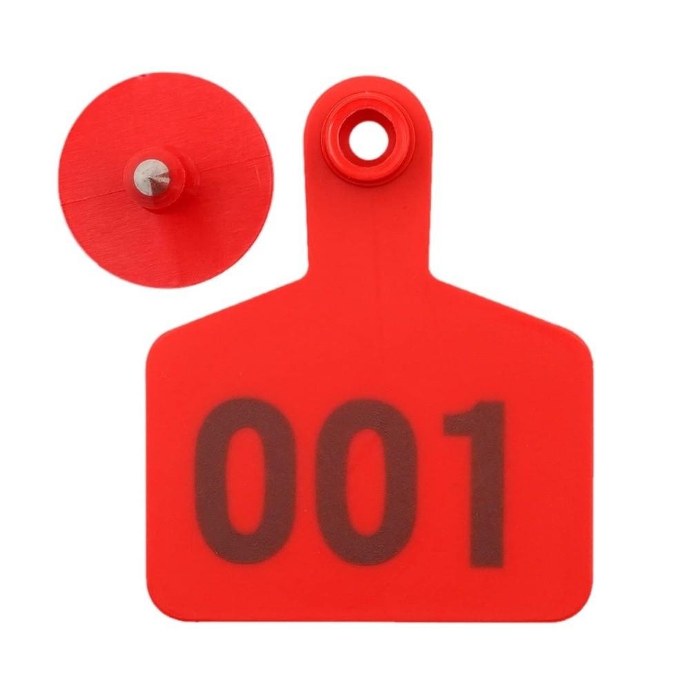 100Pcs Farm Equipment Cow Ear Tag Card 001-100 Numbers Pig Sheep Ear Sign Cattle Ear Marker  Cow