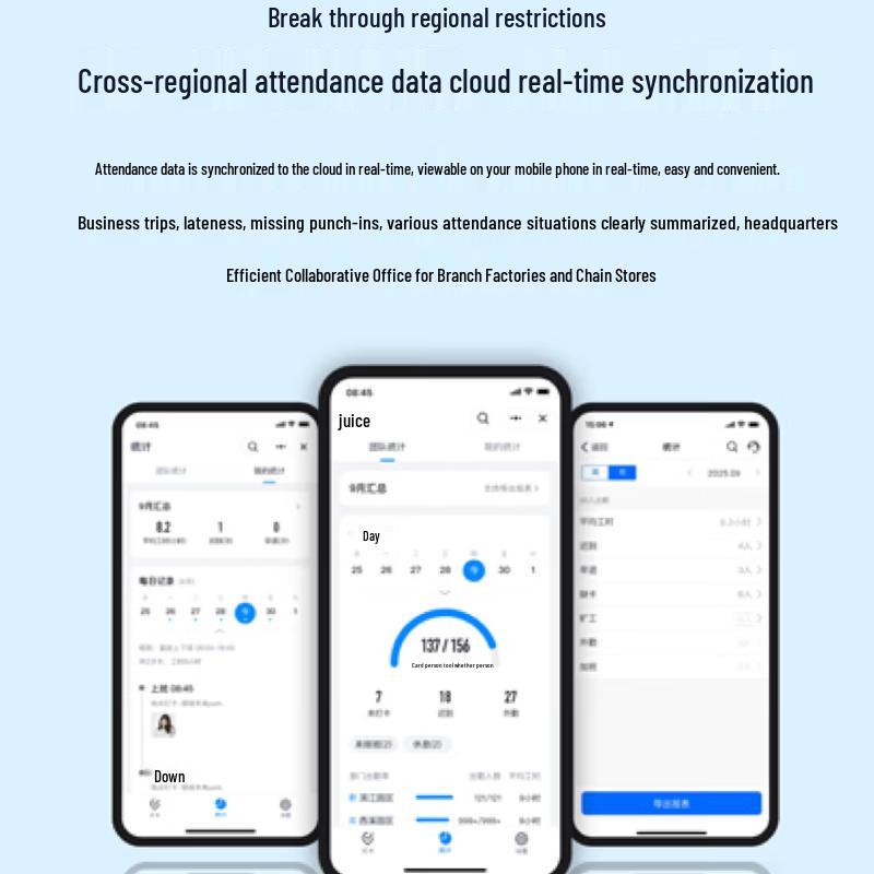 Smart Facial Recognition Attendance & Access Control System CN plug (adapter included)