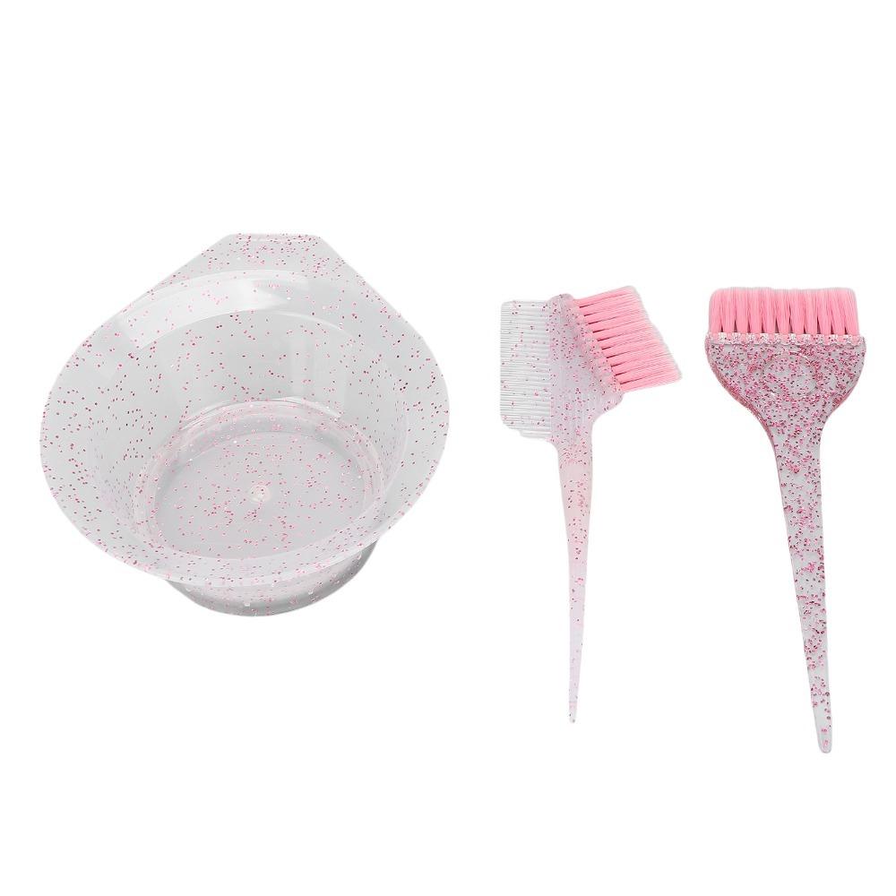 Double-sided Comb Hairdressing Tinting Comb Hair Barbers Coloring Brush Home Use розовый