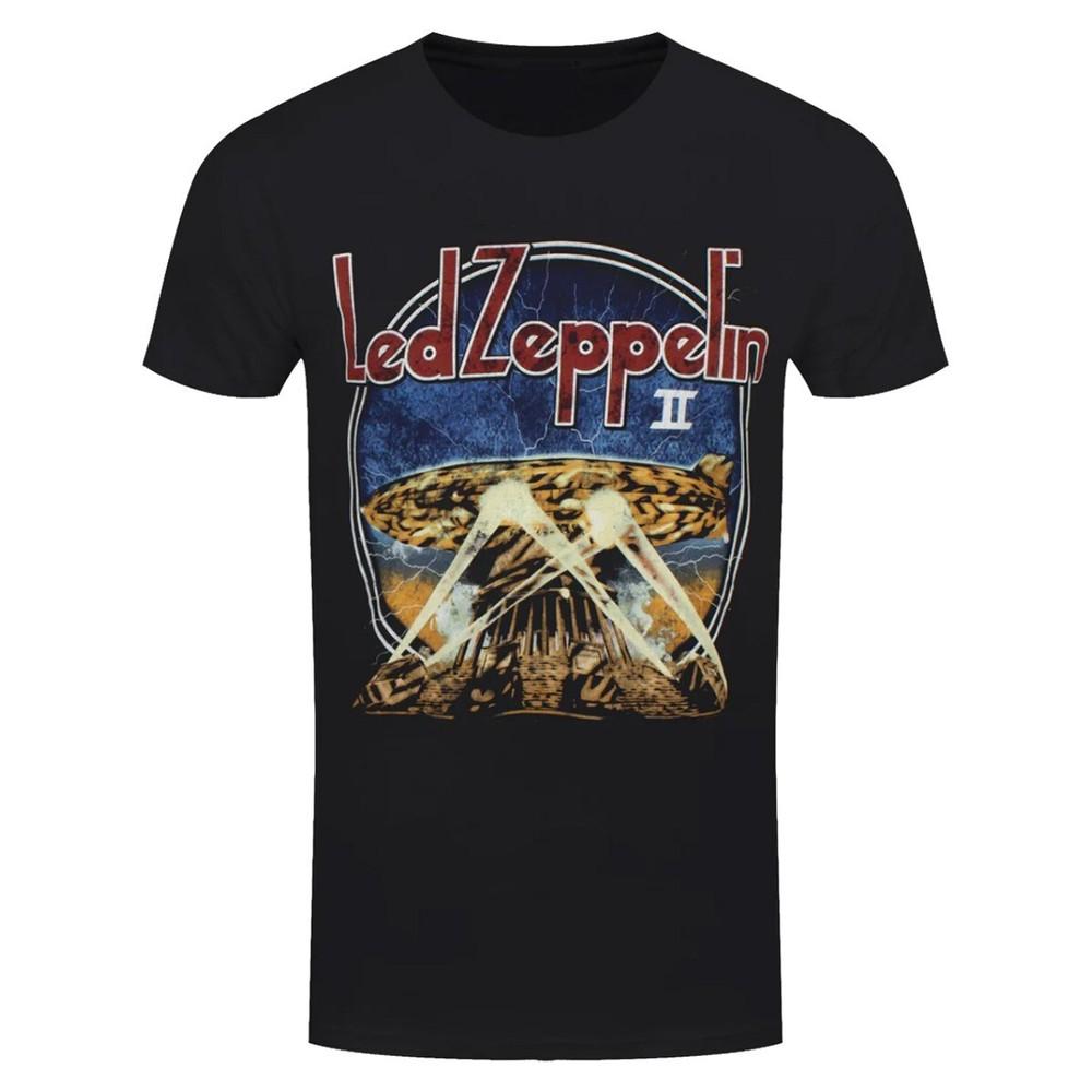 

Led Zeppelin T-Shirt Searchlights Rock Band New Black Official S