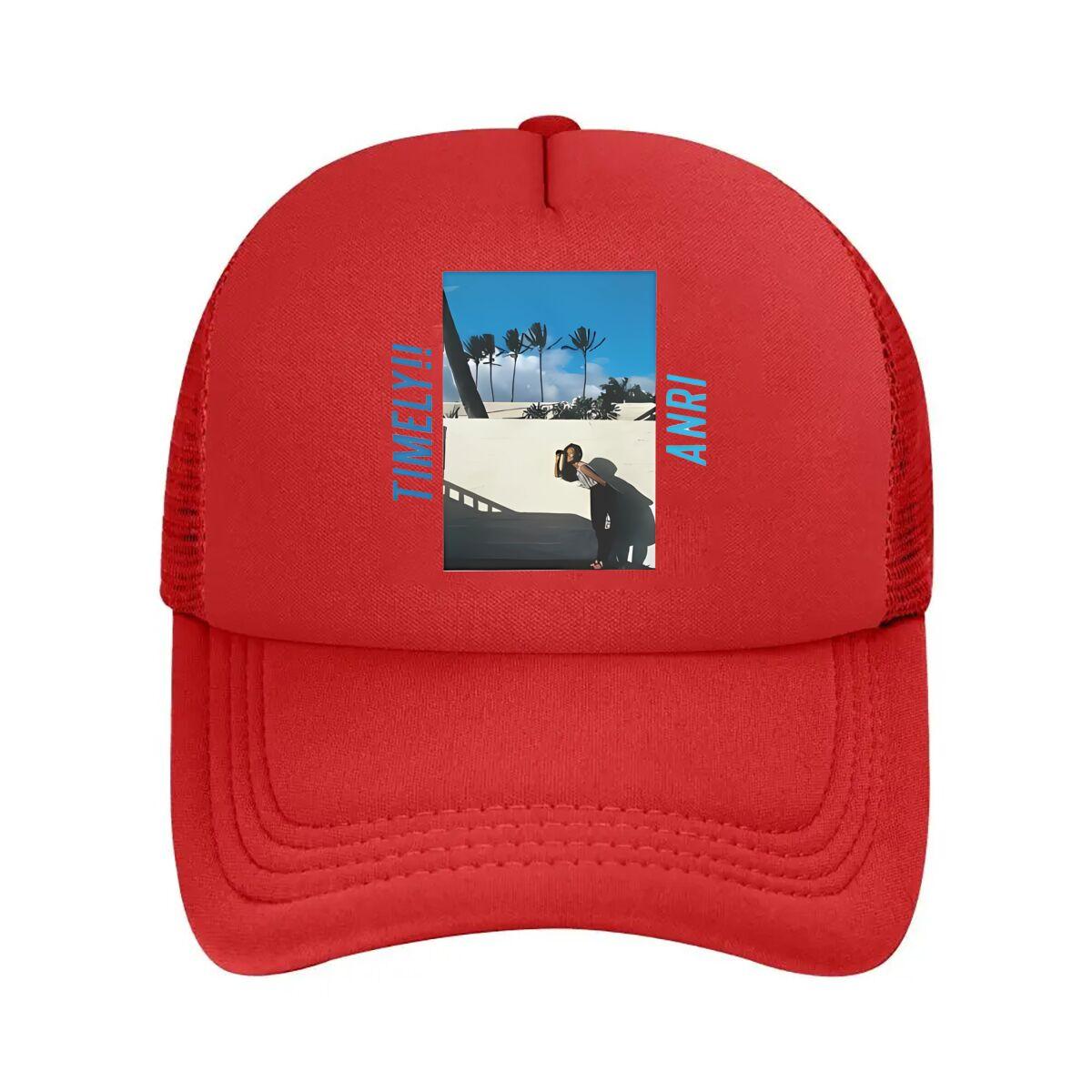 Timely Anri - Themed Artistic Scene Illustration Mesh Baseball Cap One Size