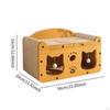 Cat Scratcher House Scratch Bed Pet Cats Furniture Protection Playing Durability with