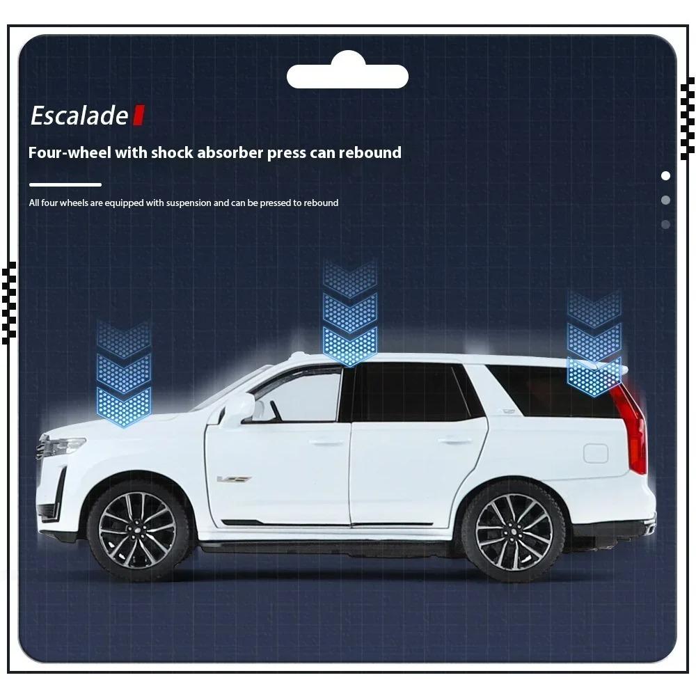 1/24 Scale Cadillac Escalade SUV Alloy Car Diecast Metal Model Collect Hobby Model Ornaments Gift for Friend Boy Display Ornament C394