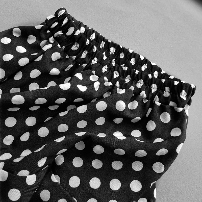 Letní Dívčí Volánkové sukně Dívčí Dívčí Minisukně s potiskem teček pro volný čas Dětská Krátká skládaná sukně pro dívky Oblečení