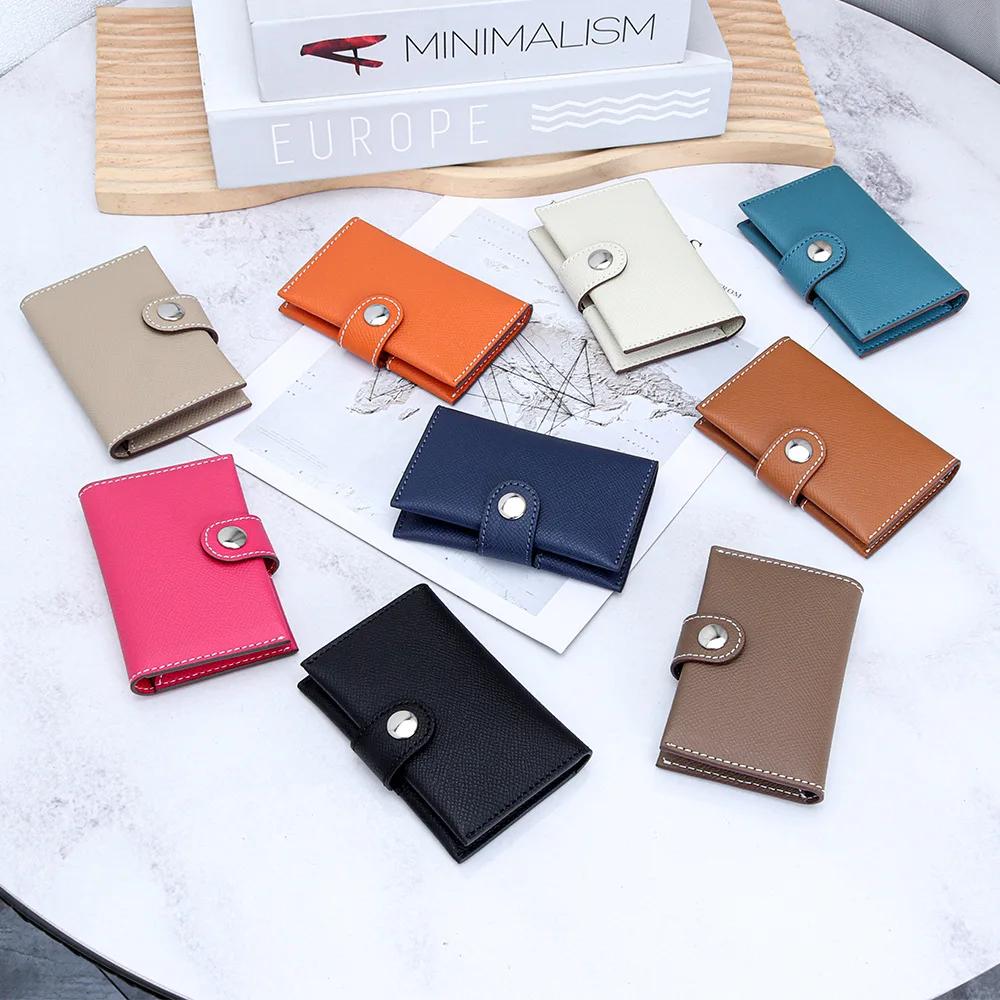 Trendy Women's Leather Cards Wallet Multi-pocket Compact Bifold Card Holder, Stylish Credit Card Case for Daily & Travel Storage