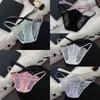 Bowknot Underwear for Women Hollow Lace Underpants Breathable Mesh Flower Lace Panties  Hotel