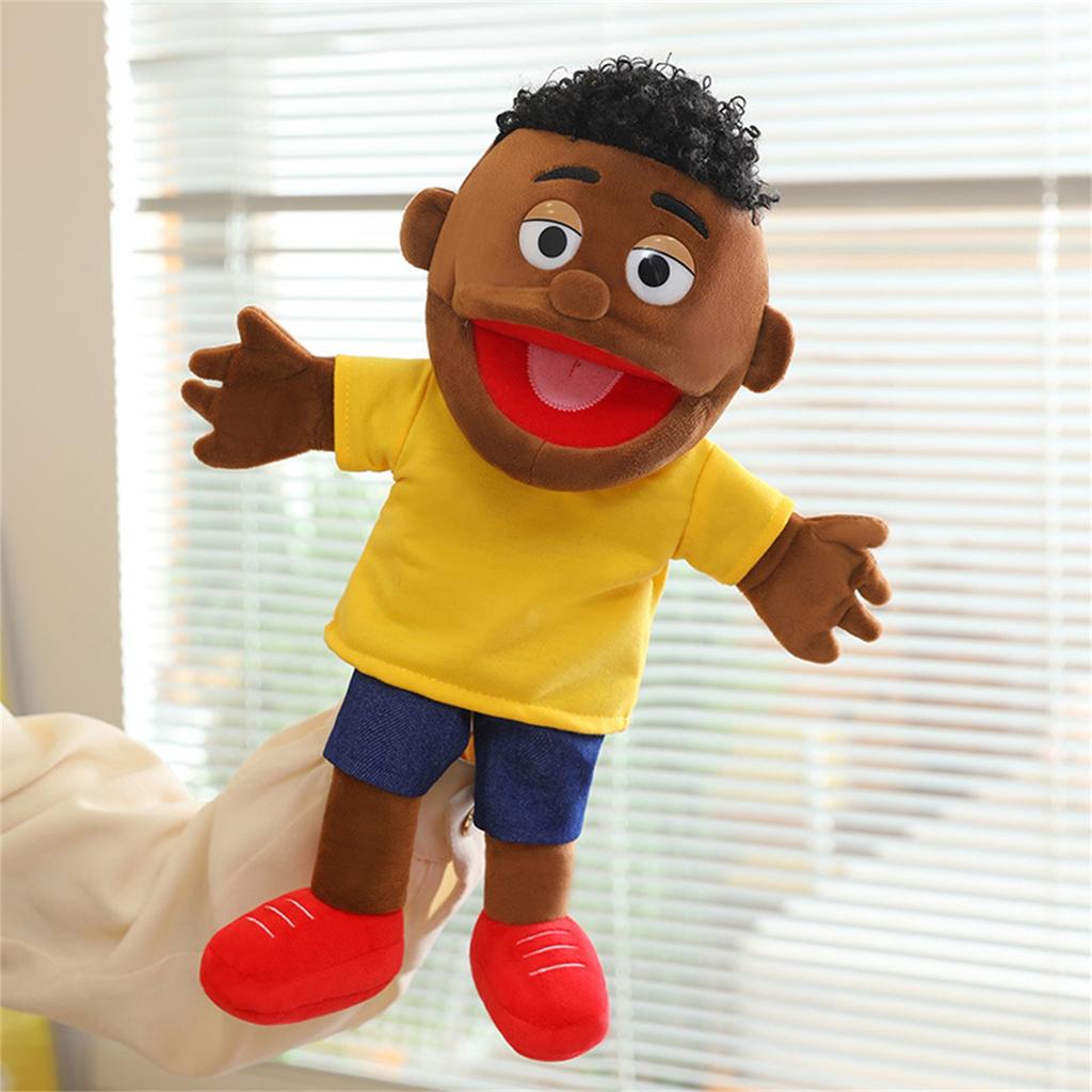 Marionnette à main Family à bouche ouverte pour tout le corps, Jouet en peluche, Marionnette Accessoire de spectacle pour maternelle, Marionnette pour enfants