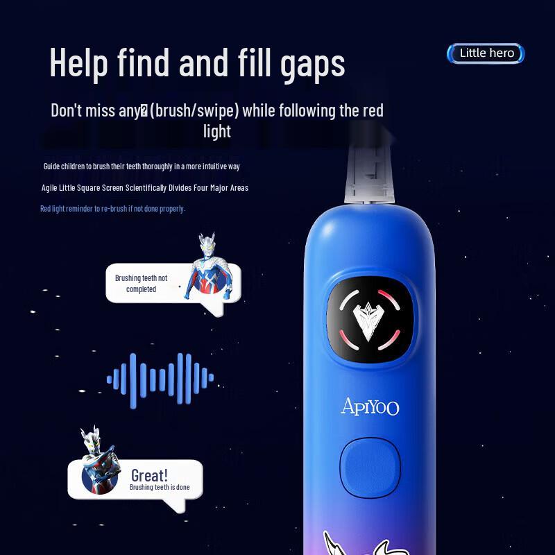 ApiYoo Children's Sonic Electric Toothbrush CN plug (adapter included)