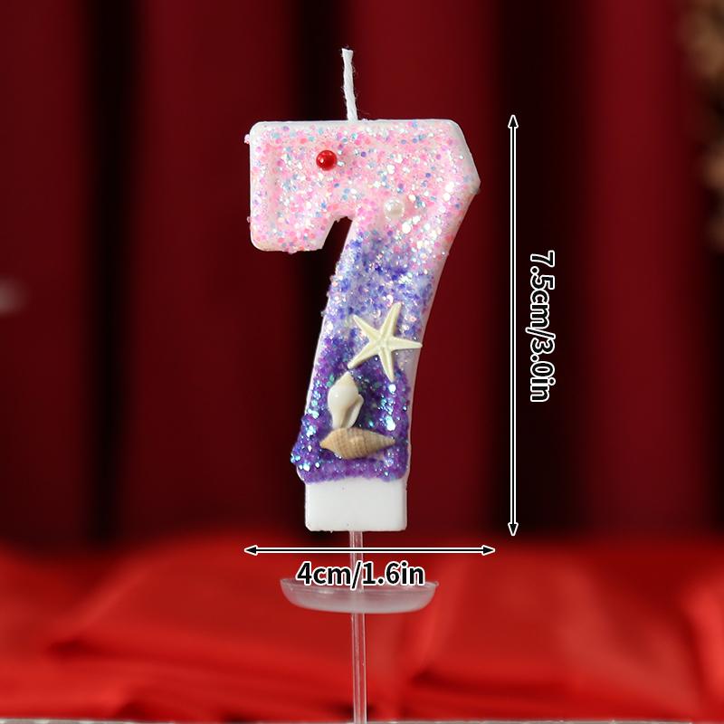 3D Number Cake Decorating Candle Birthday Candles Multicolor Cake Topper Baby Shower Party 1st Dessert Decor for Any Celebration