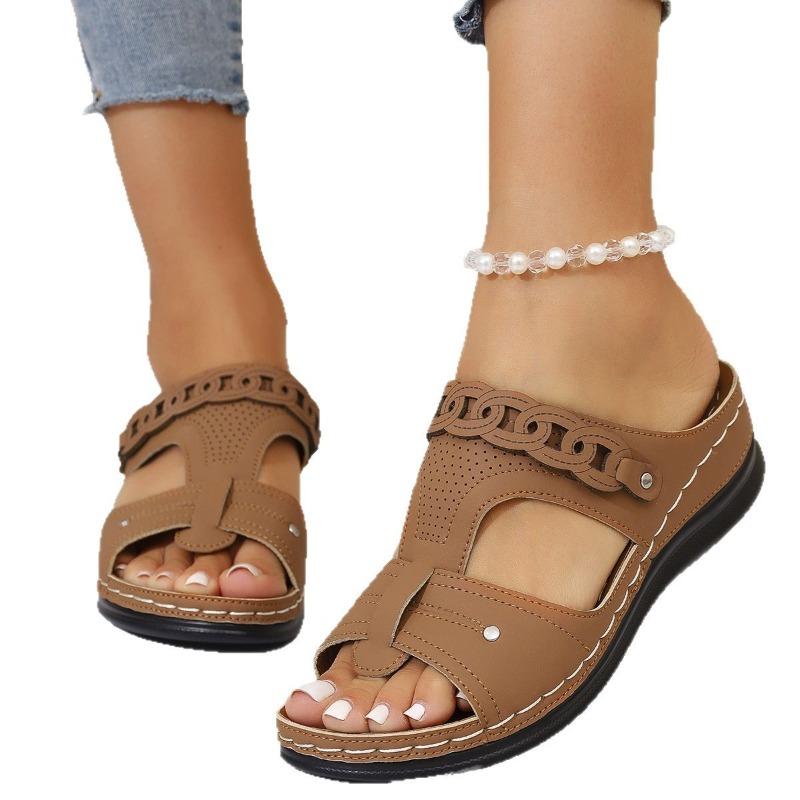 Women’s Platform Slide Sandals Minimalist Open-Toe Summer Shoes