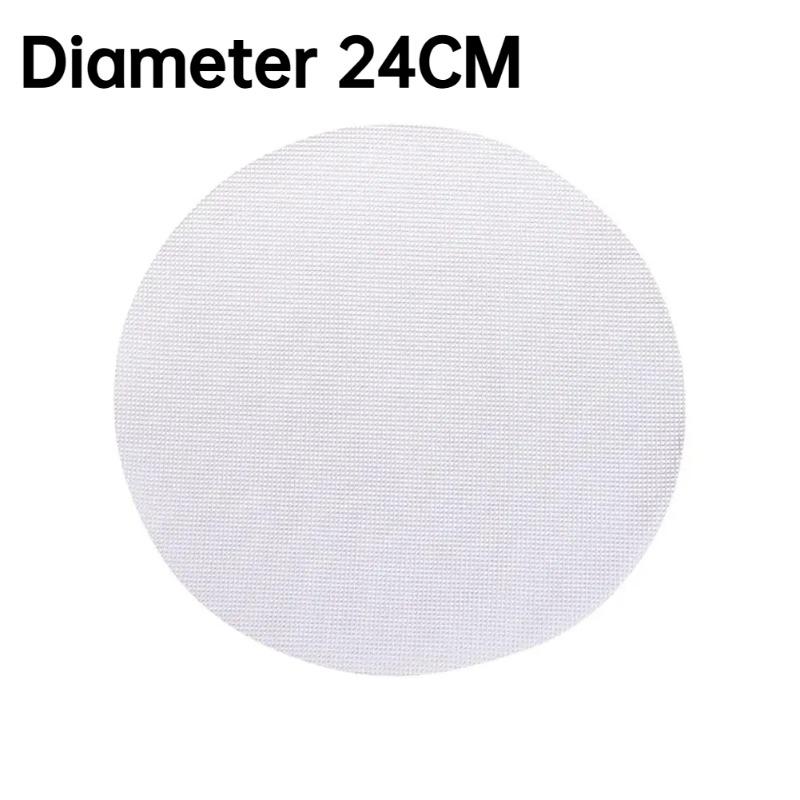 3/5PCS Reusable Silicone Non-Stick Steamer Liners Round Heat Resistant Mat for Bamboo Steamer Cooking Dumplings Vegetables Dim Sum Kitchen Accessory 24CM, 1PC