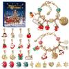Weihnachts-Adventskalender Schmuckherstellungs-Set Mit Mehreren Thematischen Anhängern Für DIY Armbänder Und Halsketten Für Mädchen Weihnachtsgeschenke