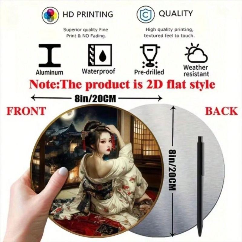 Decorative Metal Wall Art Sign 20x20 Cm Retro Tin Poster
