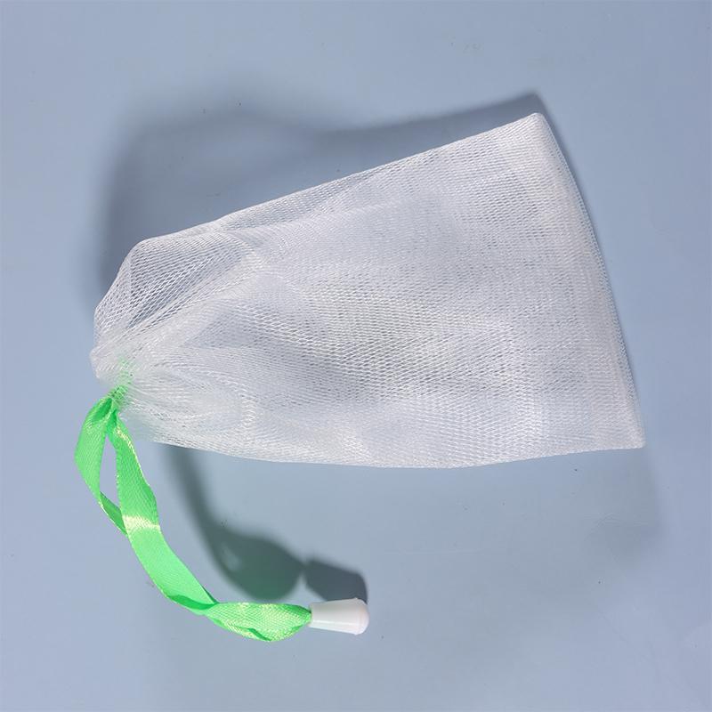 10Pcs Random 9X15Cm Hangable Soap Bags Bath Shower Gel Cleanser Mesh Bags Body Soap Cleanser Bubble Net Bags Cleaning Tools