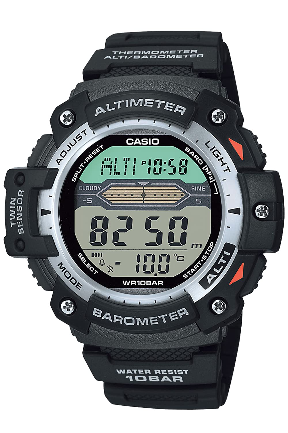 Casio Collection Black [Casio] SGW-300H-1AJH Men s Watch,