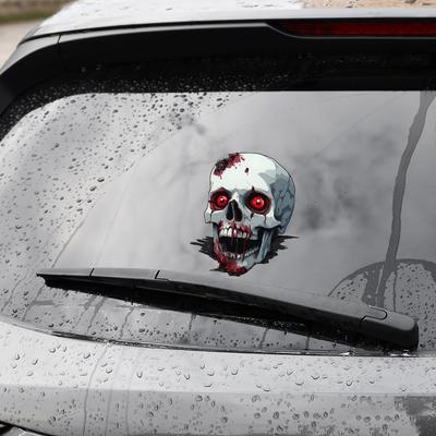 Halloweenská hororová lebka nálepka na auto slavnostní atmosféra dekorace nálepka na auto