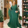 African Plus Size Women's Long-Sleeved Bridesmaid Dresses for Weddings, Birthdays, Parties, and Party Dresses