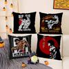 H-Hanma B-Baki Pillow Case Home Dorm Chair Back Short Plush Double-Sided Printing Office Nap Time Cushion Cover