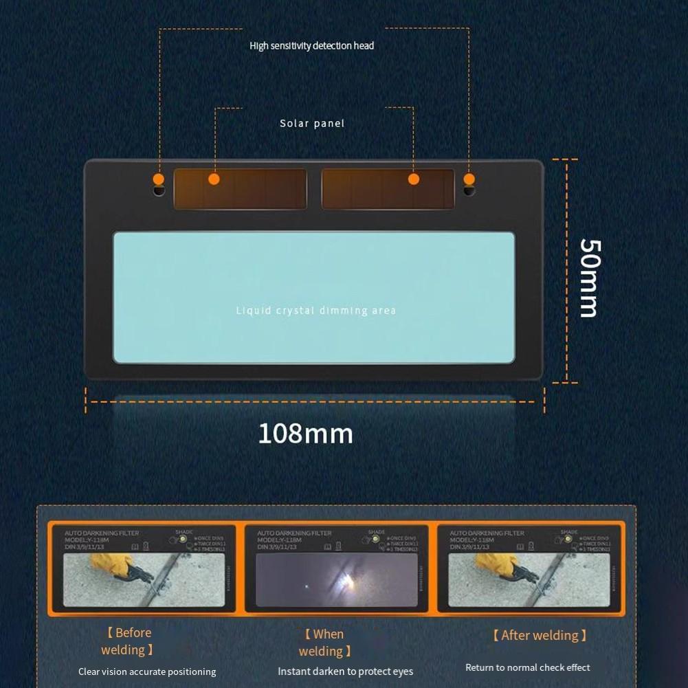 

Auto Darkening Welding Lenses with High Sensitivity and Eye Protection B