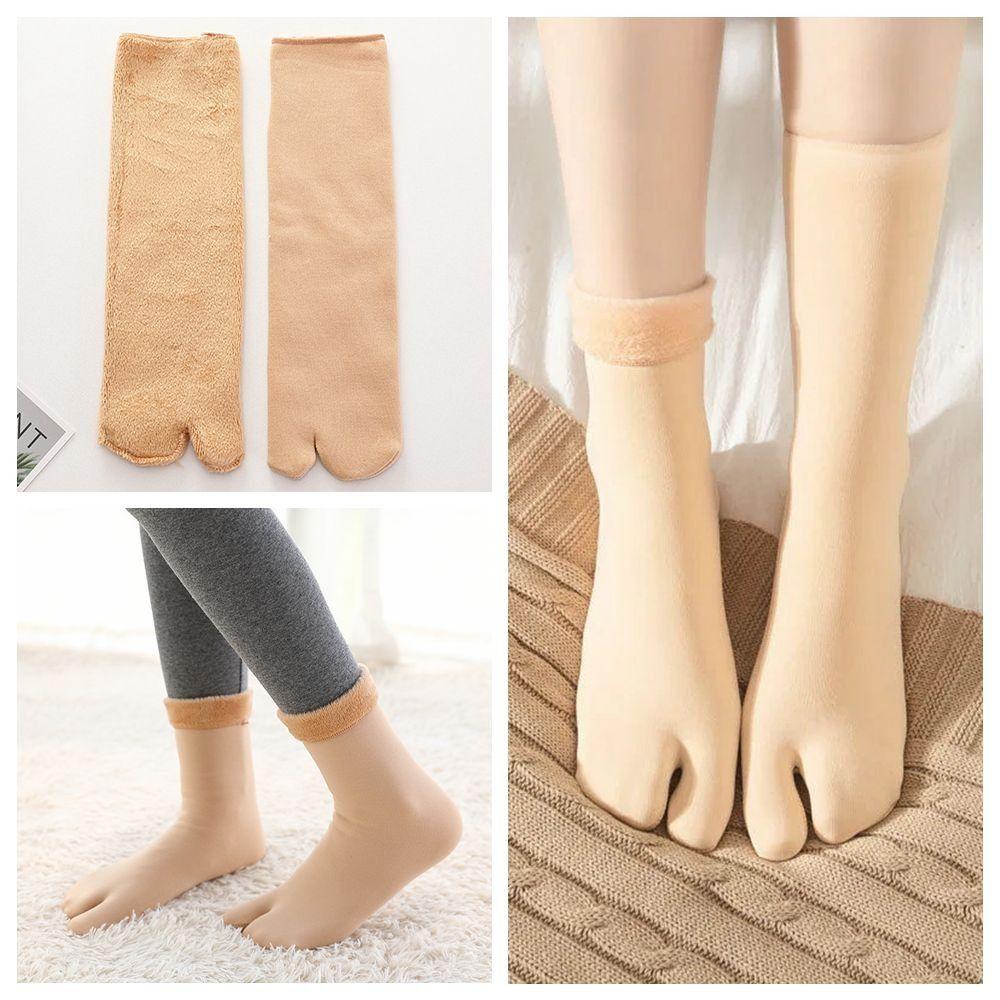 

Breathable Two-toed Socks Winter Two Finger Snow Socks New Thermal Socks