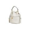 Coach Lora 22 Tassel Drawstring Leather Bucket Bag Hand Shoulder Bag Women's White