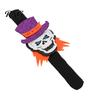 Cat Snap Bracelets Halloween Glitter Felt Slap Bracelet, Cartoon Pumpkin Skull Spider Party Favors Band, for Kids Adults Bands