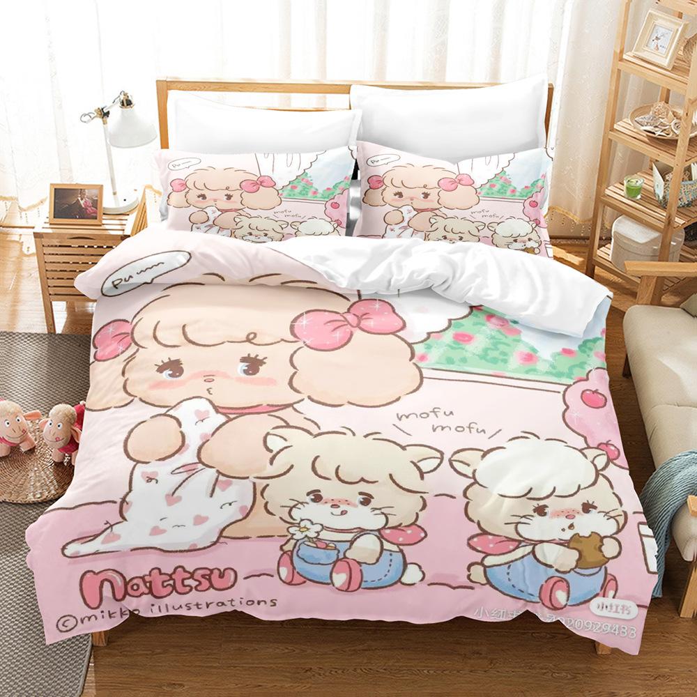 

Quilt Cover Three-Piece 3D Digital Printing Single Dormitory 90 * 200