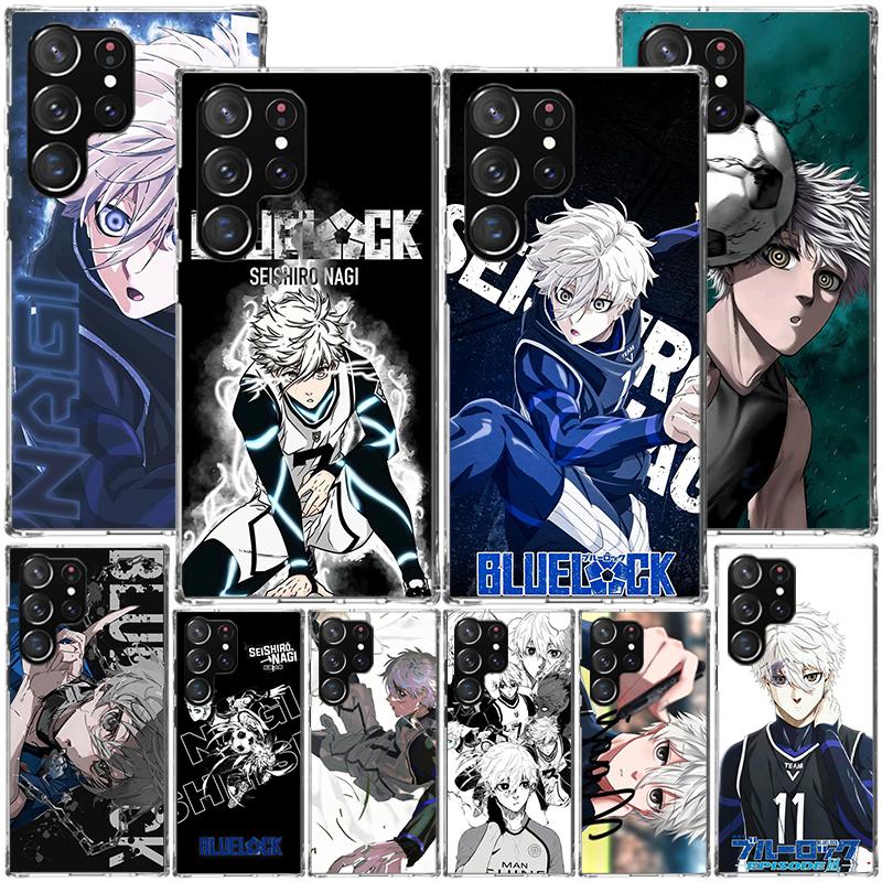 Blue Lock Nagi Seishiro Phone Case For Samsung Galaxy S24 S25 Edge S26 Ultra S23 S22 S21 Plus S20 FE + Personalized Print Cover