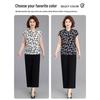 2026 Stylish Printed Short-Sleeve Top for Middle-Aged and Elderly Women - Loose, Slimming, Versatile.