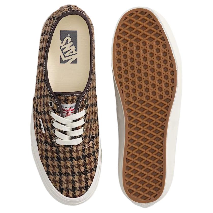 Vans Premium Authentic 'Harris Tweed Pack Brown' Sneakers VN000EBNBRO
