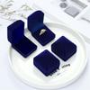 Exquisite Samt Luxus Ringbox Schmuckschatulle Geschenklager Eheringbox